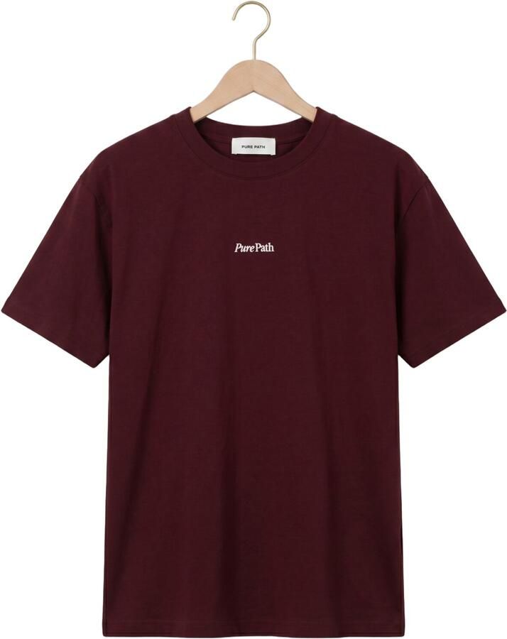 PURE PATH Heren Polo's & T-shirts Tree Of Life Bordeaux - Foto 2