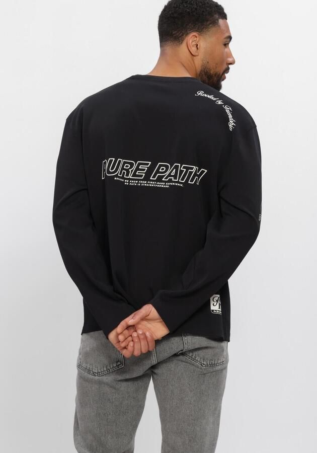 PURE PATH Heren Polo's & T-shirts United Longsleeve Zwart - Foto 3
