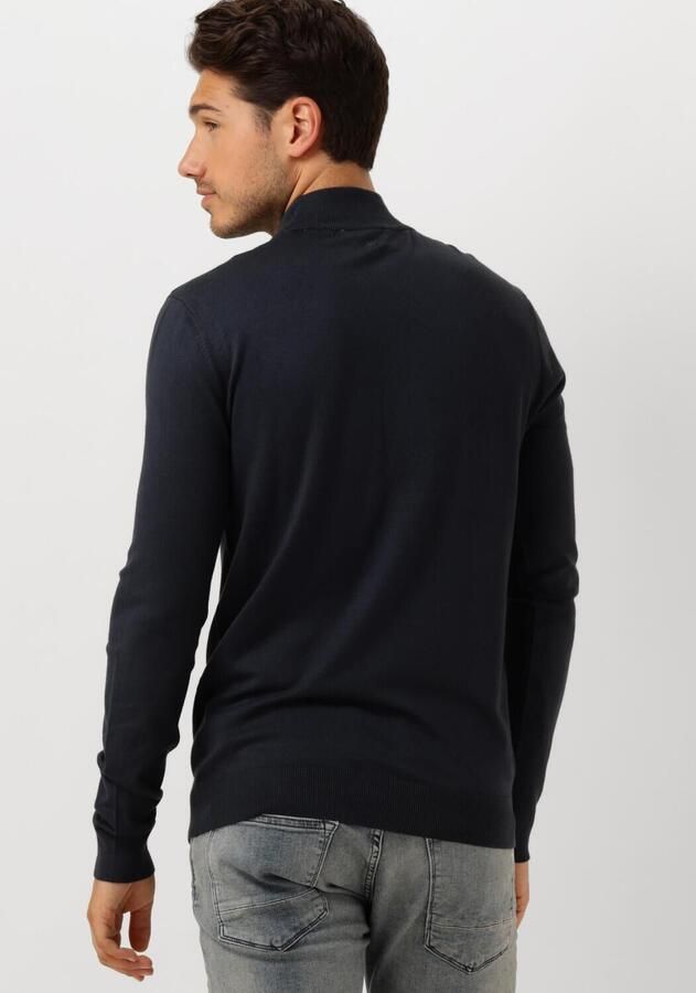 PURE PATH Heren Truien & Vesten Essential Knit Mockneck Sweater Donkerblauw