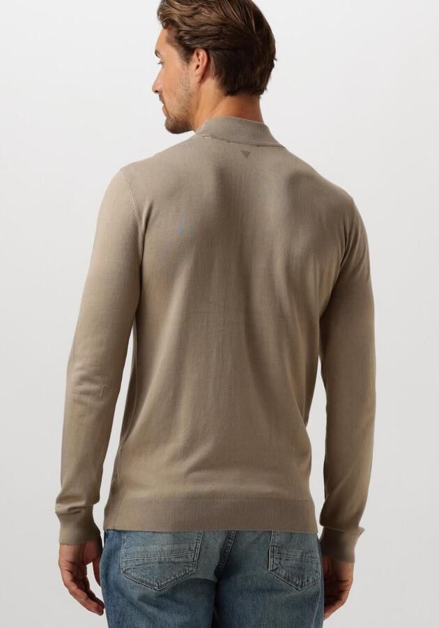 PURE PATH Heren Truien & Vesten Essential Knit Mockneck Sweater Taupe