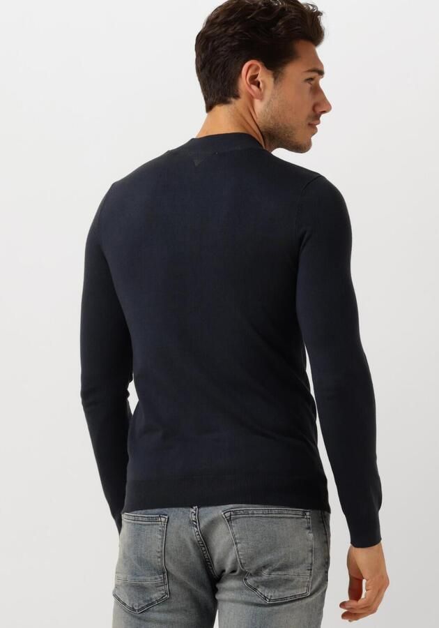 PURE PATH Heren Truien & Vesten Essential Knitwear Halfzip Sweater Donkerblauw