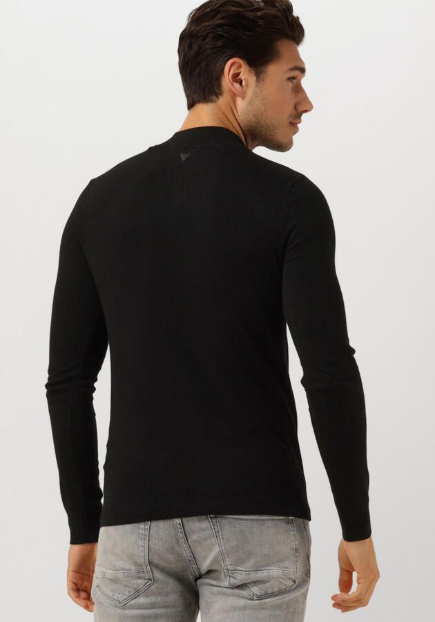 PURE PATH Heren Truien & Vesten Essential Knitwear Halfzip Sweater Zwart