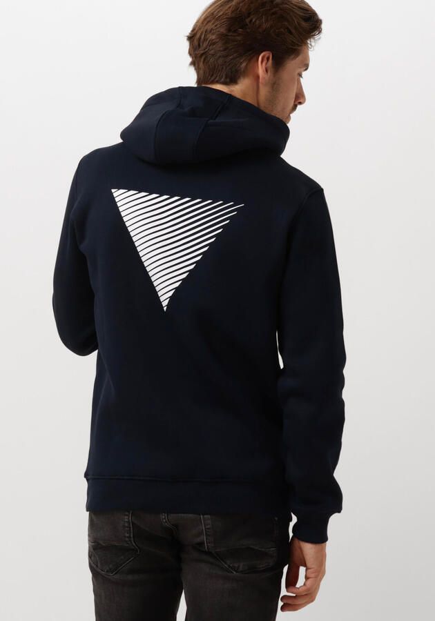 PURE PATH Heren Truien & Vesten Essential Logo Hoodie Donkerblauw
