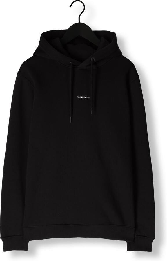 PURE PATH Heren Truien & Vesten Essential Logo Hoodie Zwart - Foto 3