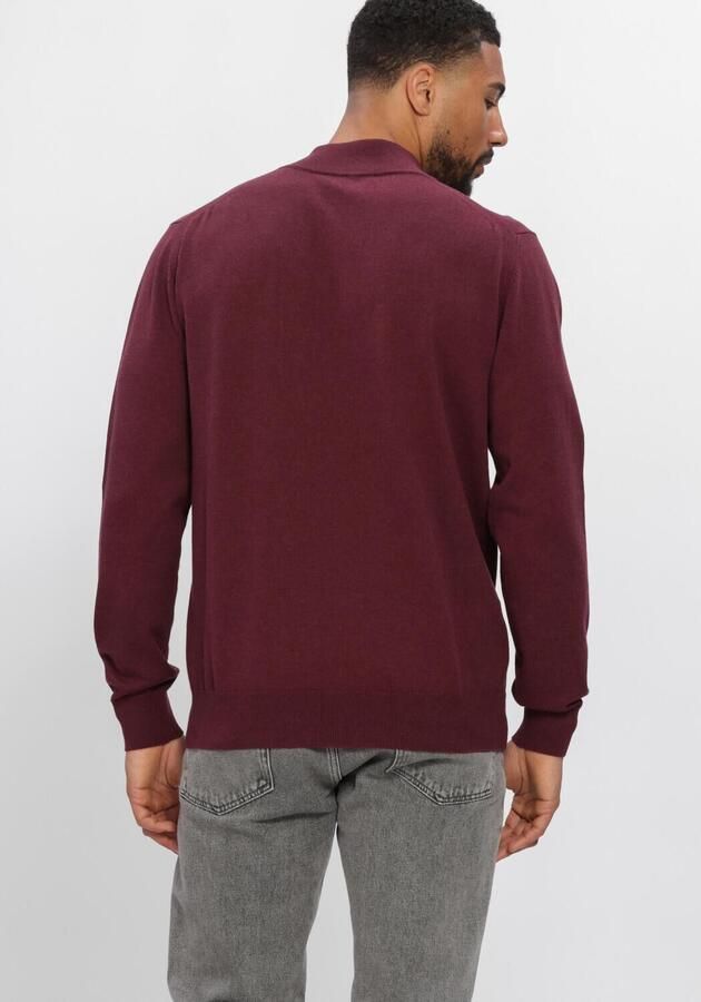 PURE PATH Heren Truien & Vesten Light Weight Hidden Half-zip Bordeaux - Foto 2