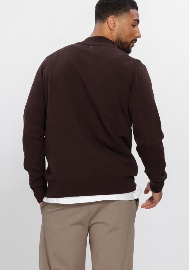 PURE PATH Heren Truien & Vesten Light Weight Hidden Half-zip Bruin - Foto 2