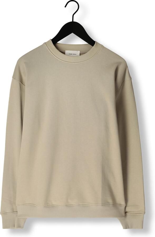 PURE PATH Heren Truien & Vesten Loose Fit Sweaters Crewneck308 Groen - Foto 4