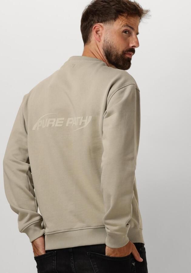 PURE PATH Heren Truien & Vesten Loose Fit Sweaters Crewneck308 Groen - Foto 2