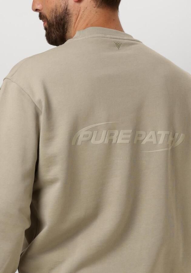 PURE PATH Heren Truien & Vesten Loose Fit Sweaters Crewneck308 Groen - Foto 3