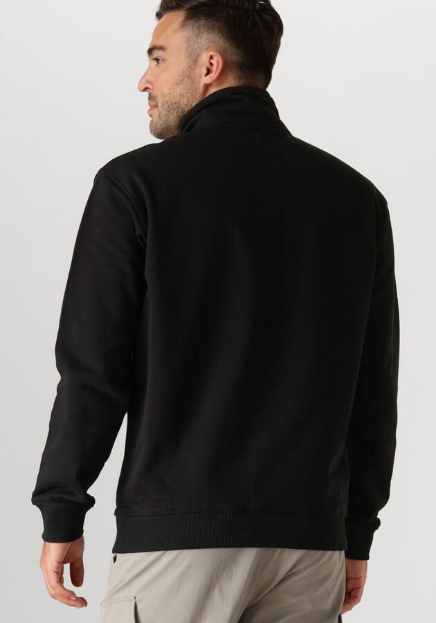 PURE PATH Heren Truien & Vesten Loose Fit Sweaters Halfzip319 Zwart