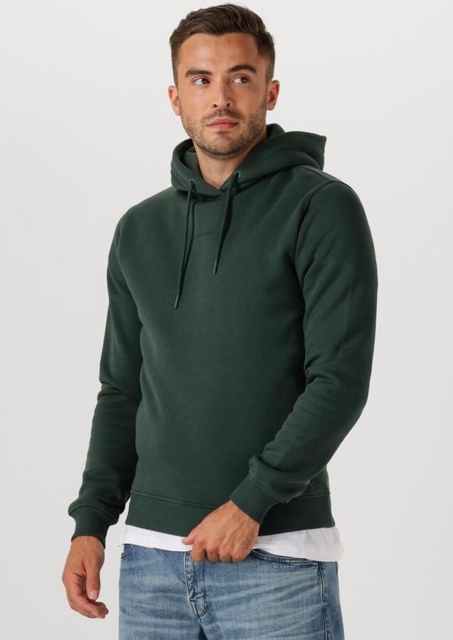PURE PATH Heren Truien & Vesten Regular Fit Hoodie Ls Sweaters Donkergroen - Foto 4