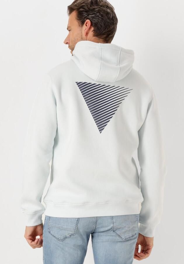 PURE PATH Heren Truien & Vesten Regular Fit Hoodie Ls Sweaters Wit
