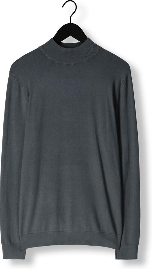 PURE PATH Heren Truien & Vesten Regular Fit Knitwear Mockneck801 Blauw - Foto 3