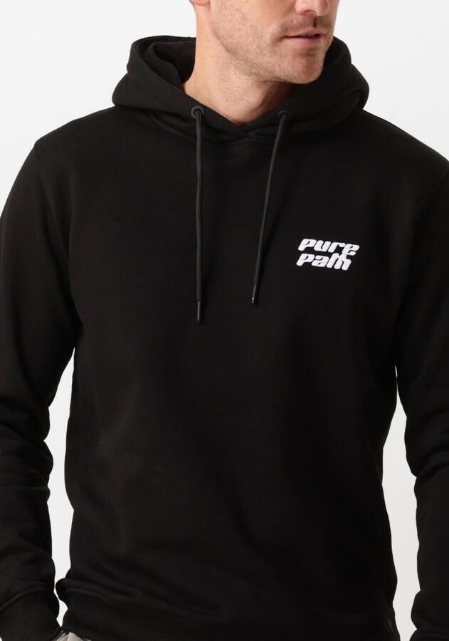 PURE PATH Heren Truien & Vesten Regular Fit Sweaters Hoodie302 Zwart