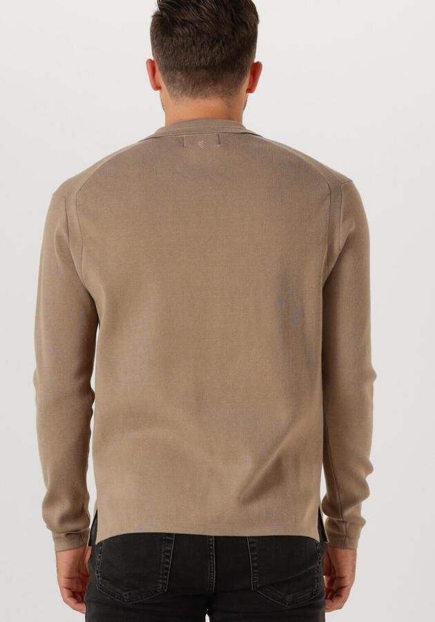 PURE PATH Heren Truien & Vesten Regular Polo Fit Knitwear Beige