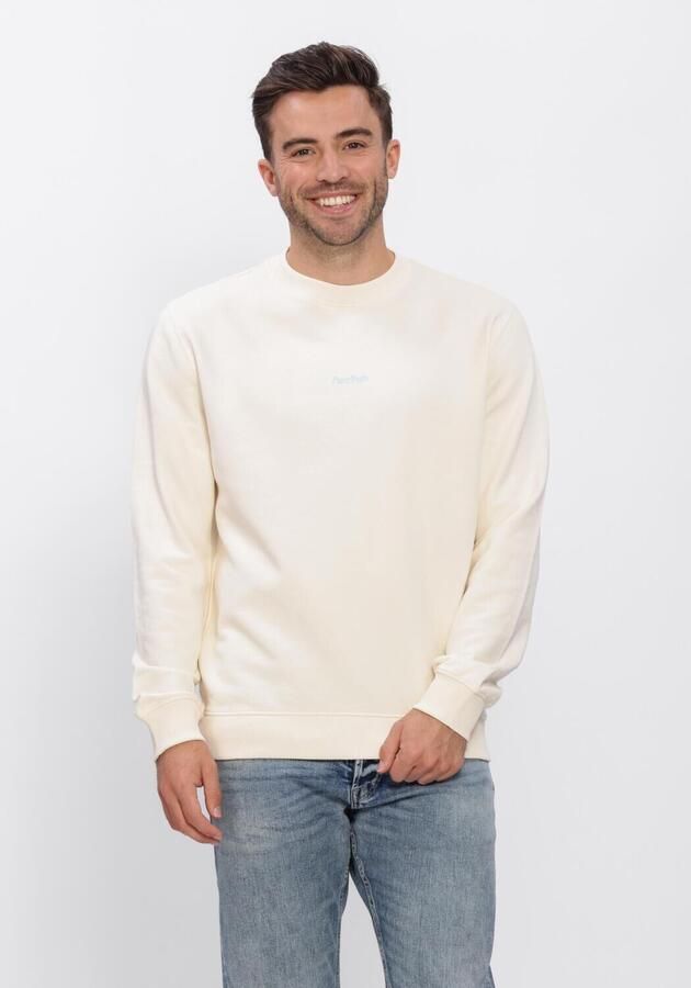 PURE PATH Heren Truien & Vesten Trio Of Flowers Crewneck Creme - Foto 2