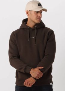 Purewhite Bruine Sweater Seasonal Logo Hoodie