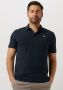 PUREWHITE Heren Polo's & T-shirts Polo With Button Placket And Small Print On Chest Donkerblauw - Thumbnail 1