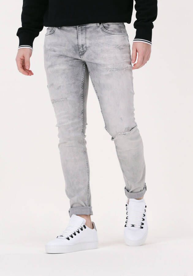 Pure Path Vervaagde Grijze Denim Jeans Gray Heren