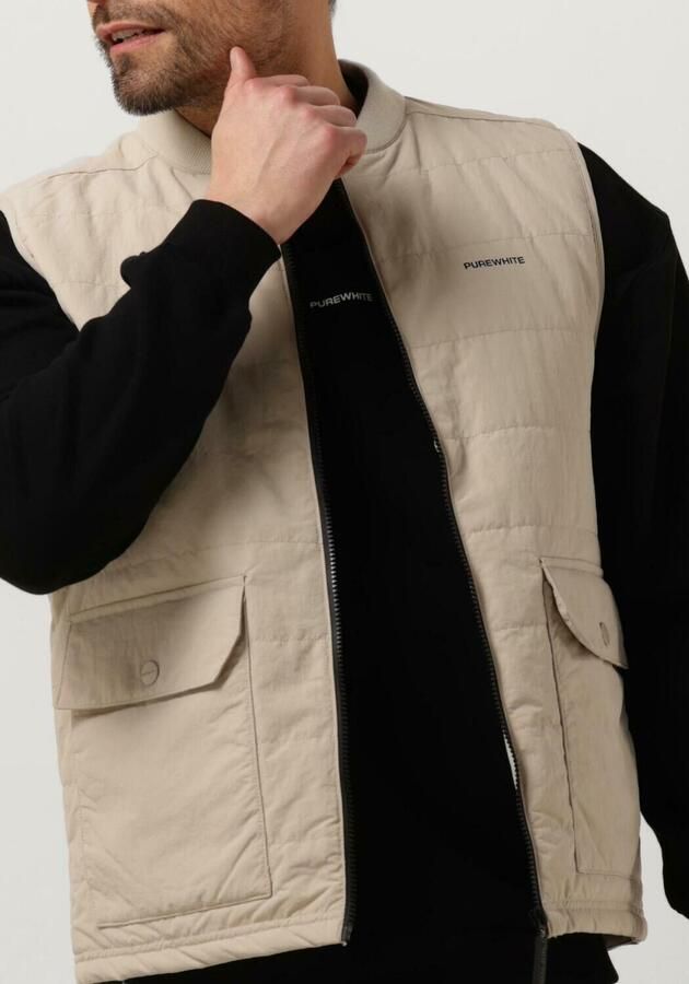 PUREWHITE Heren Jassen Light Padded Bodywarmer Zand - Foto 2