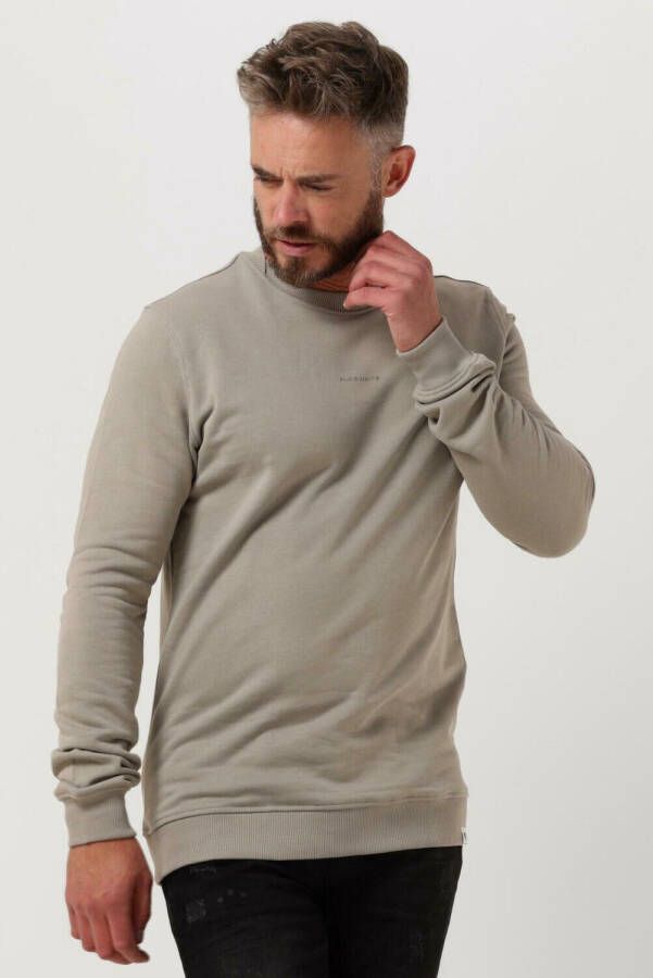 PureWhite Second Nature Crewneck Sweater Taupe Grijs Heren