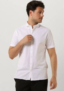 Purewhite Witte Casual Overhemd Melange Ss Basic Shirt