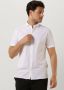 Purewhite Witte Casual Overhemd Melange Ss Basic Shirt - Thumbnail 1