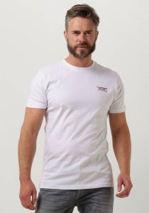 Purewhite Witte T-shirt T-shirt With Small Print On Chest