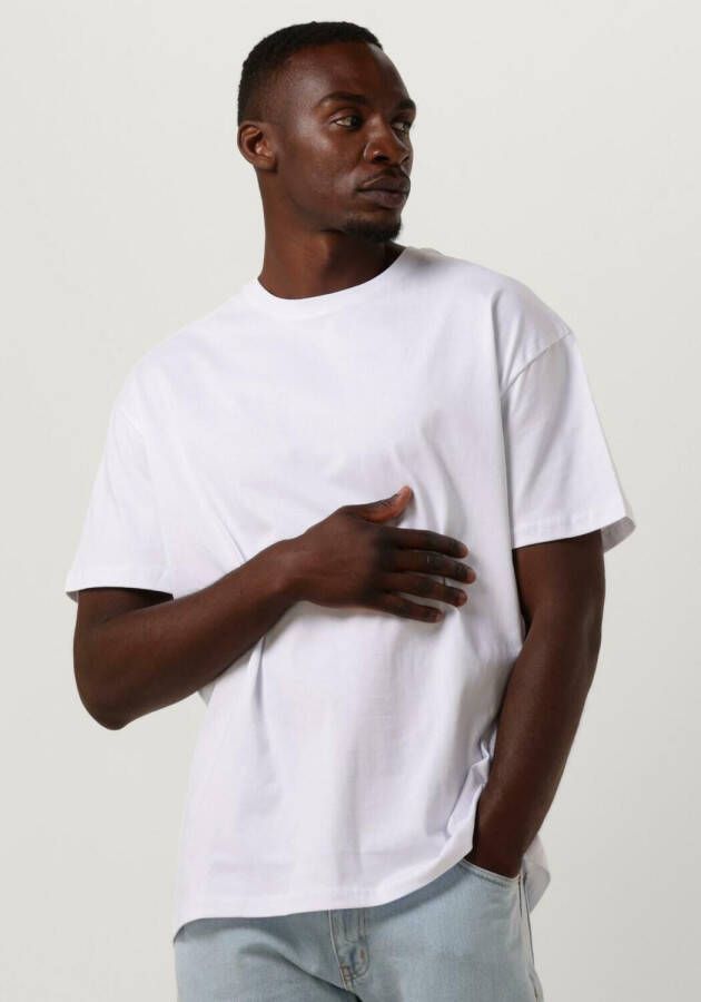 PUREWHITE Heren Polo's & T-shirts Tshirt With Small Logo At Side And Big Back Embroidery Wit