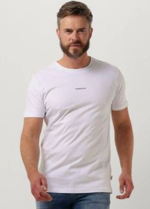 Purewhite Witte T-shirt Tshirt With Small Logo On Chest And Big Back Print
