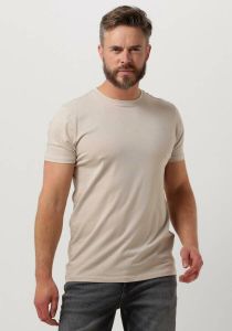 Purewhite Zand T-shirt Tshirt With Small Logo On Chest And Triangle Gradient Print At Back