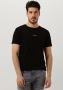 Purewhite Zwarte T-shirt Tshirt With Small Logo On Chest And Big Back Print - Thumbnail 1