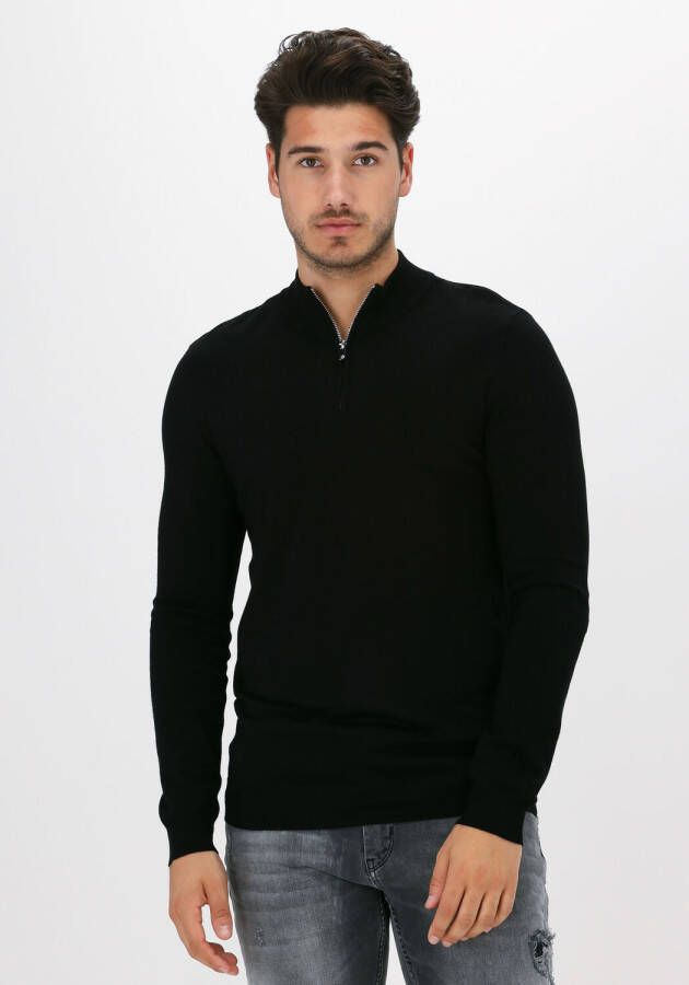 PureWhite Essentials Knit Turtle ritssluiting Zwart Heren
