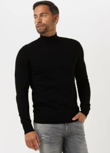 Purewhite Zwarte Trui Essential Knit Mockneck Ls
