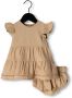 QUINCY MAE Baby Jurken & Rokken Lily Dress + Bloomer Set Beige - Thumbnail 1