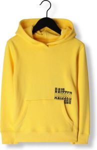 Raizzed hoodie Kenan met tekst geel