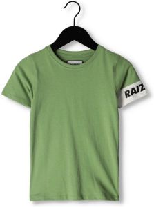 Raizzed T-shirt R123KBN30004 met logo lichtgroen