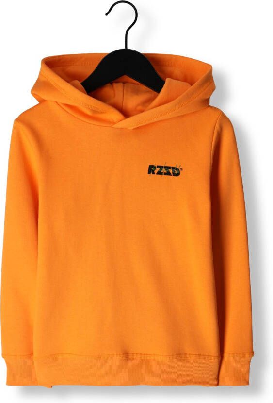 Raizzed hoodie Bernando met tekst oranje Sweater Tekst 104