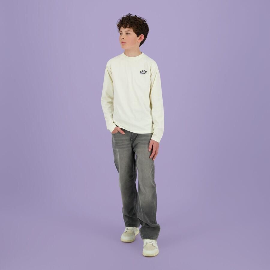 Raizzed loose fit straight leg jeans grey denim