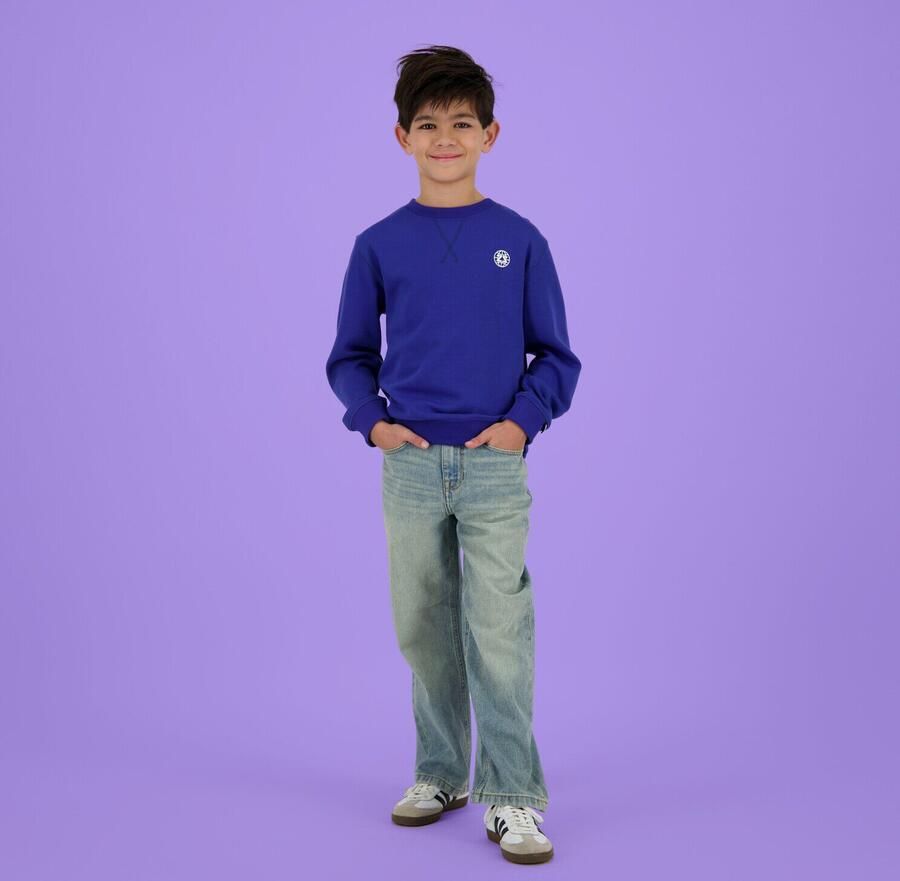 Raizzed loose fit straight leg jeans light blue denim