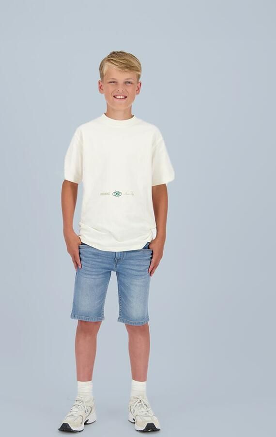 Raizzed regular waist short light blue denim - Foto 4