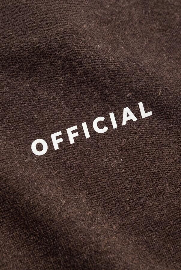 Raizzed oversized sweater met backprint bruin