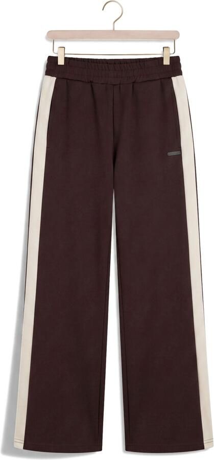 Raizzed wide leg gestreepte joggingbroek bruin