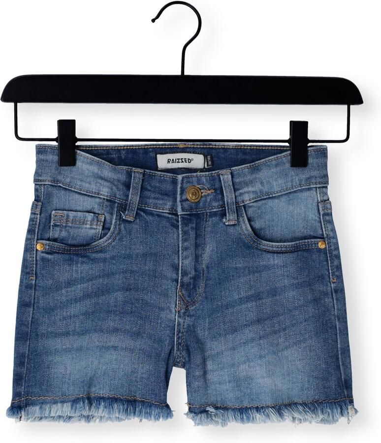 Raizzed regular waist short medium blue denim