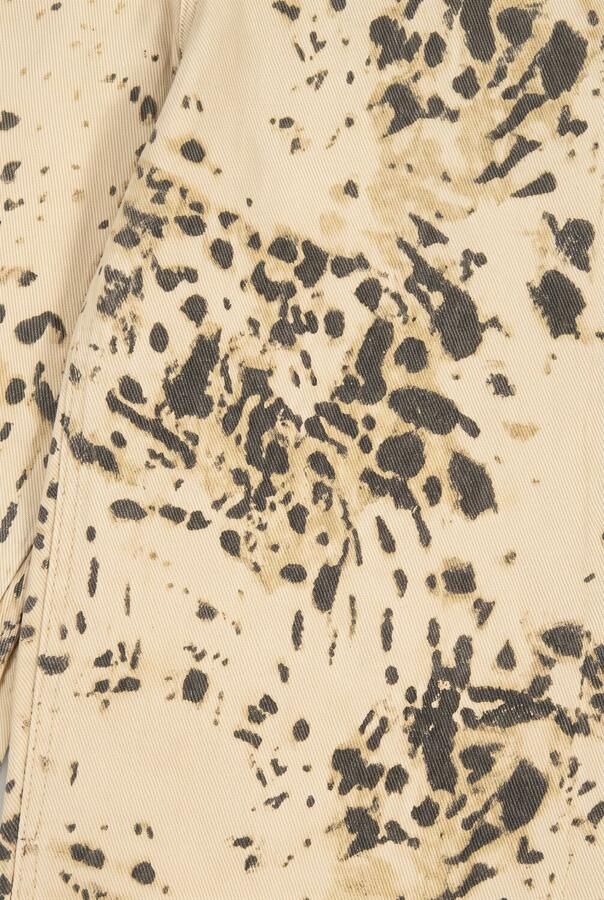 Raizzed Monaco Animal wide leg jeans met dierenprint zand groen - Foto 2