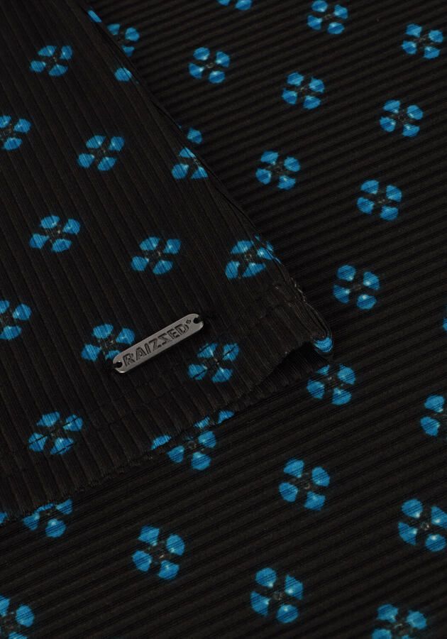 Raizzed longsleeve Mariena met all over print zwart blauw