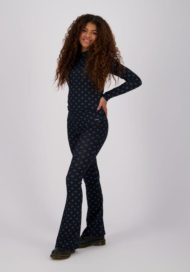 Raizzed longsleeve Mariena met all over print zwart blauw - Foto 2