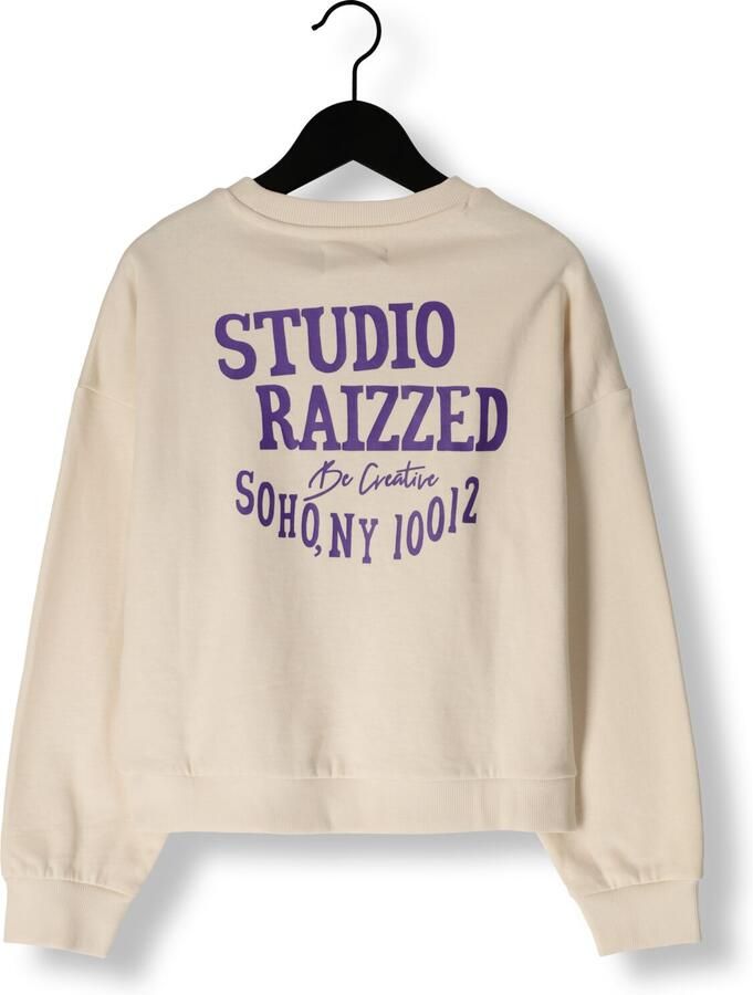 Raizzed Elegante Ecru Sweater voor Meisjes Beige Dames