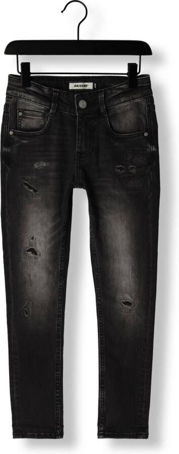 Raizzed skinny jeans Tokyo Crafted met slijtage vintage black Zwart Jongens Stretchdenim 110