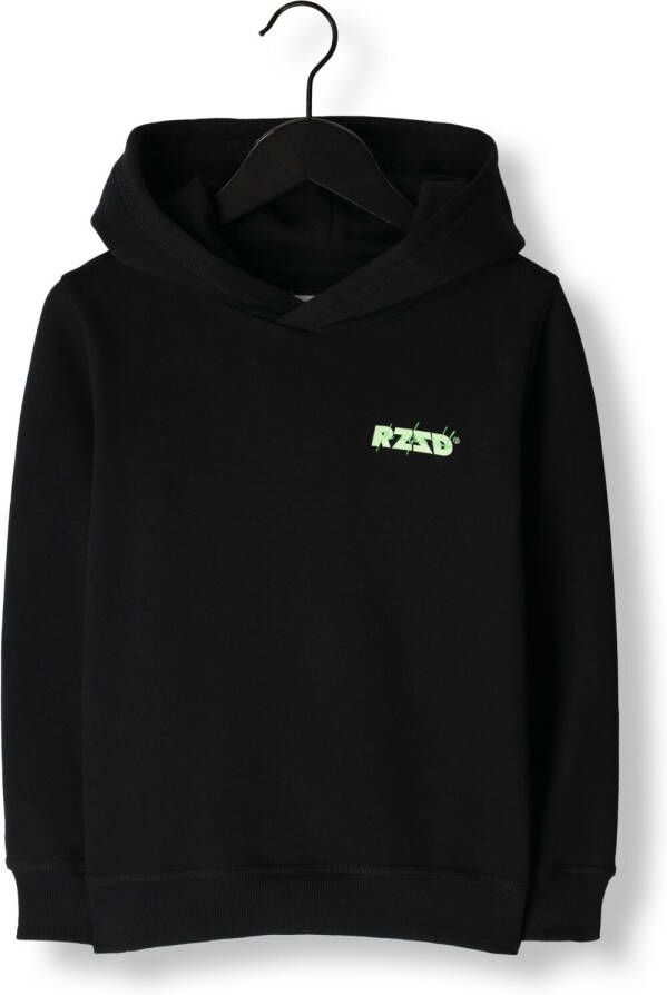 Raizzed hoodie Bernando met tekst zwart Sweater Tekst 104